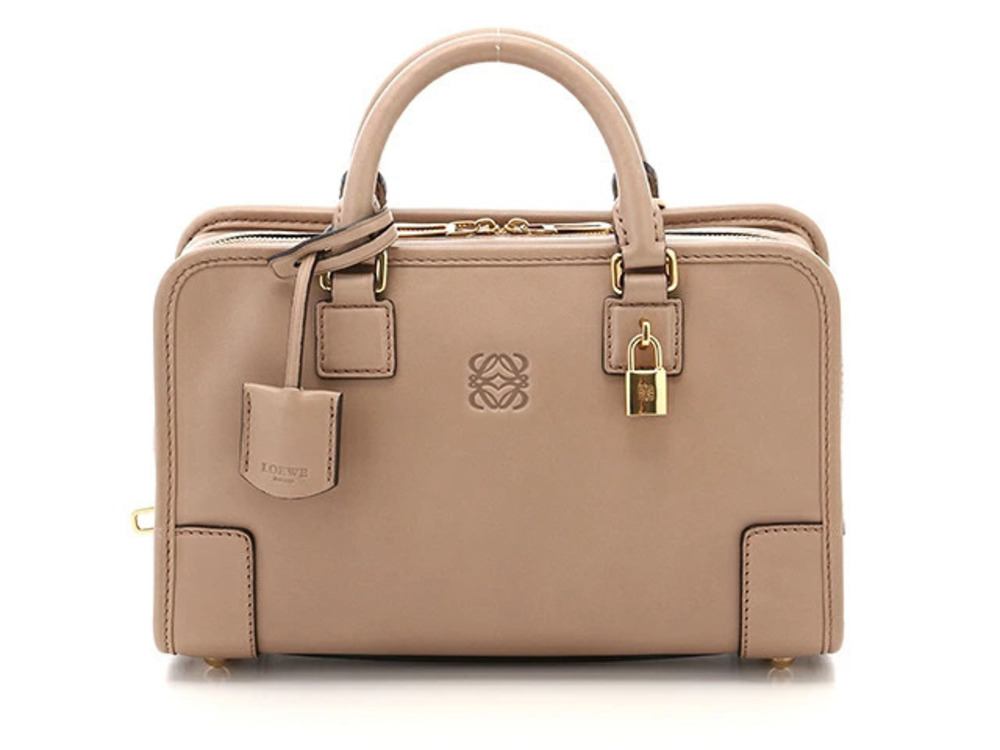 Loewe Amazona Handbag Calfskin Beige Cream